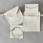 Brățată cu mesaj- WILL YOU BE MY BRIDESMAID? 03