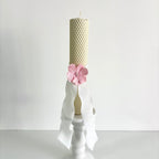 Set -Trusou din muselina pentru Botez + Cutie pentru trusou + Lumânare pentru Botez -Model 1022