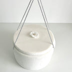 Set -Trusou din muselina pentru Botez + Cutie pentru trusou + Lumânare pentru Botez -Model 1020