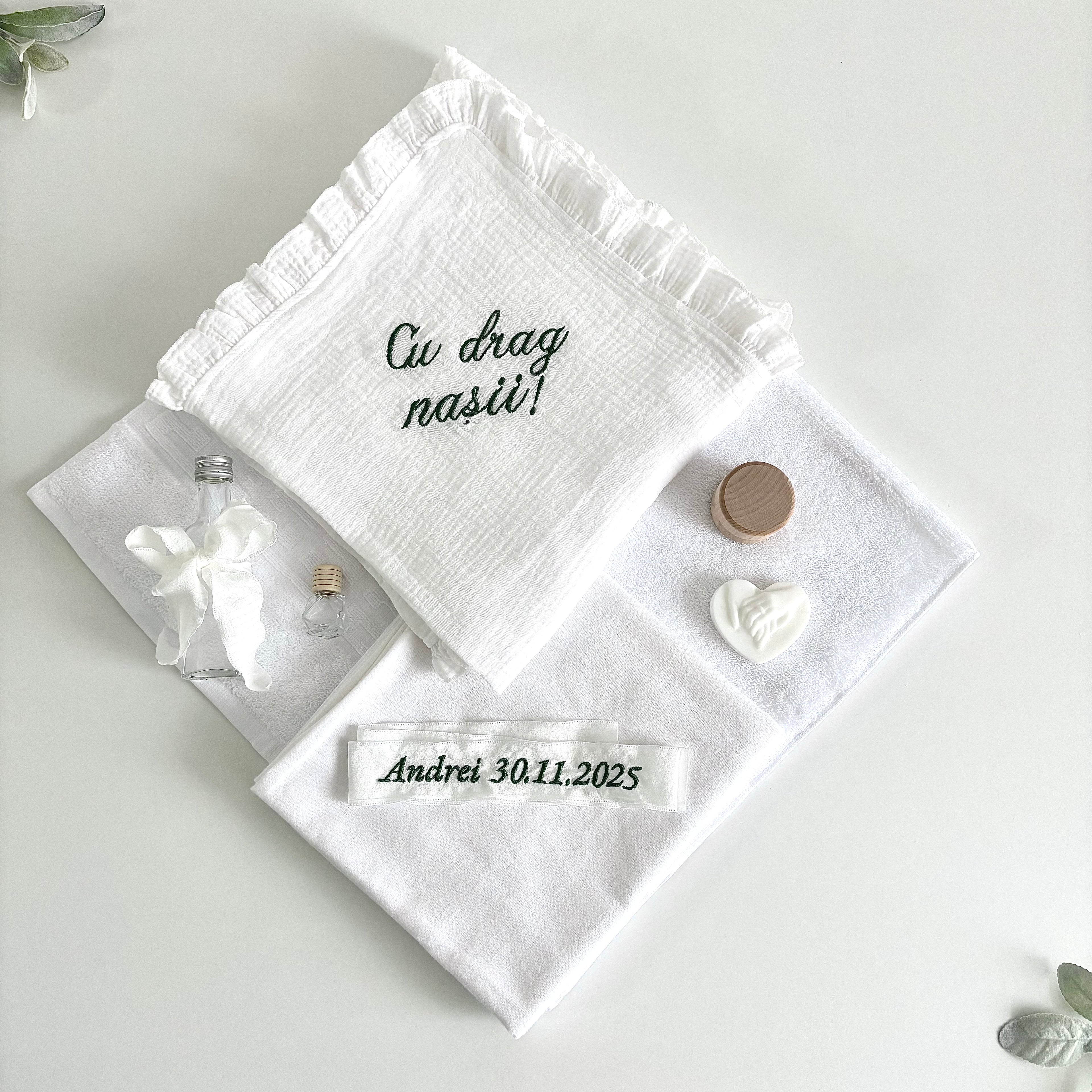 Set Trusou Personalizat pentru Botez Model B027