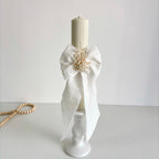 Set Trusou din Muselina Pentru Botez Personalizat + Cutie Pentru Trusou Personalizată si Lumânare TB031