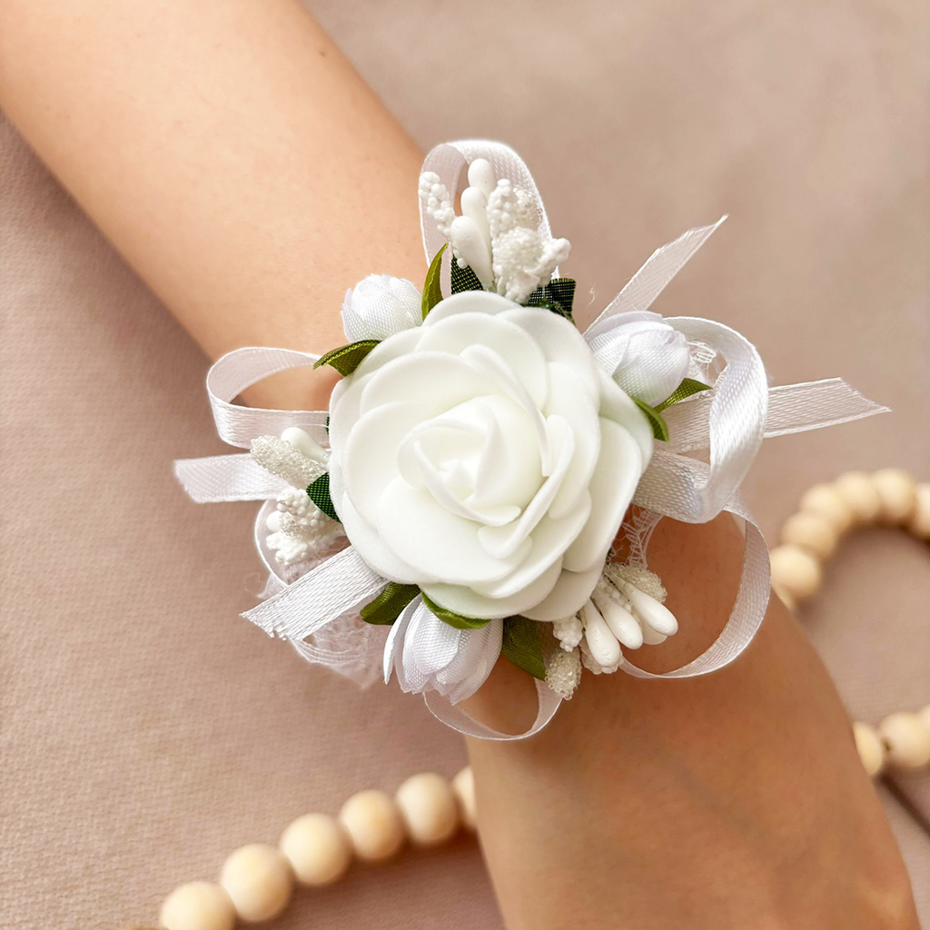 Corsaj Nunta Brățară Dantela cu Accesorii  albe