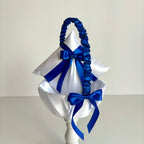 Coșuleț și Pernuță pentru Nuntă cu panglică Albastră