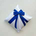 Coșuleț și Pernuță pentru Nuntă cu panglică Albastră