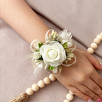 Corsaj Nunta Brățară Dantelă cu Accesorii Crem