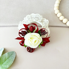 Corsaj Nunta Brățară Dantelă cu Accesorii Grena