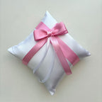 Coșuleț și Pernuță pentru Nuntă cu panglică Roz