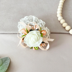 Corsaj Nunta Brățară Dantelă cu Accesorii Somon